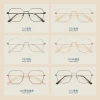 Trendy metal plain glasses frame, suitable for both men and women, retro style, suitable for myopia large square frame, 29190 Application Scenario
